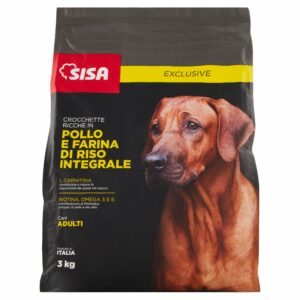 Sisa Exclusive Crocchette Ricche in Pollo e Farina di Riso Integrale 3 kg