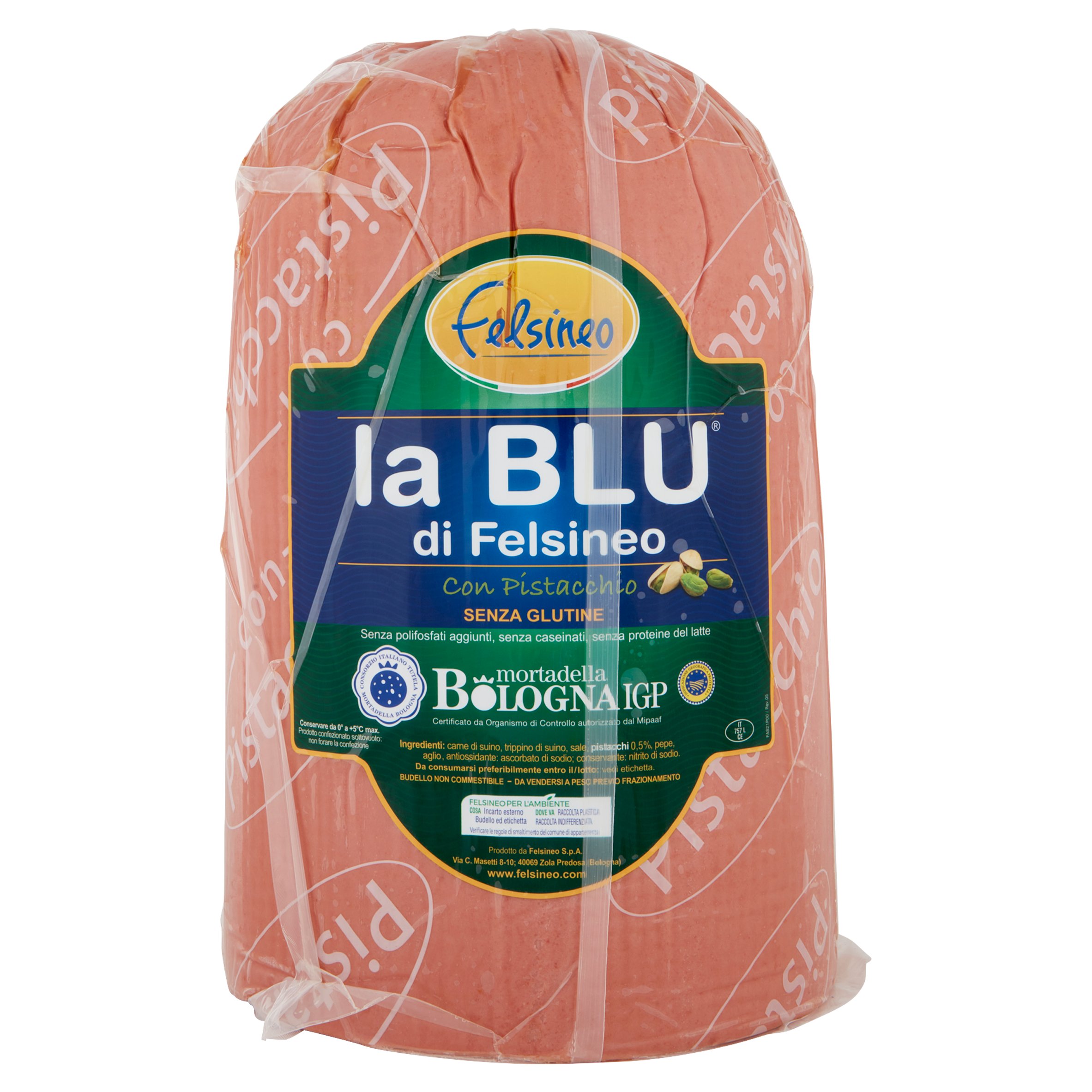 Felsineo la Blu di  con Pistacchio mortadella Bologna IGP