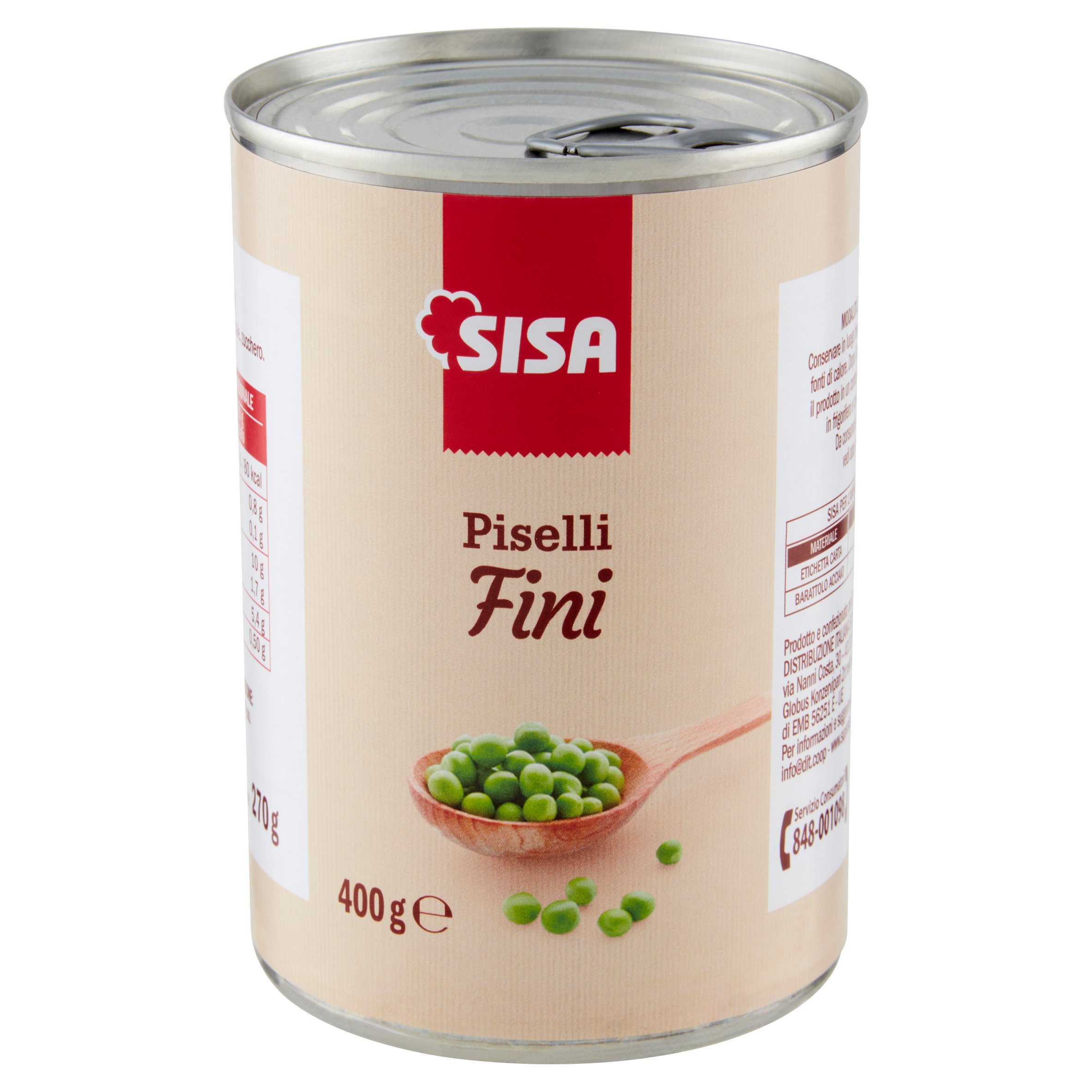 Sisa Piselli Fini 400 g - SuperSISA