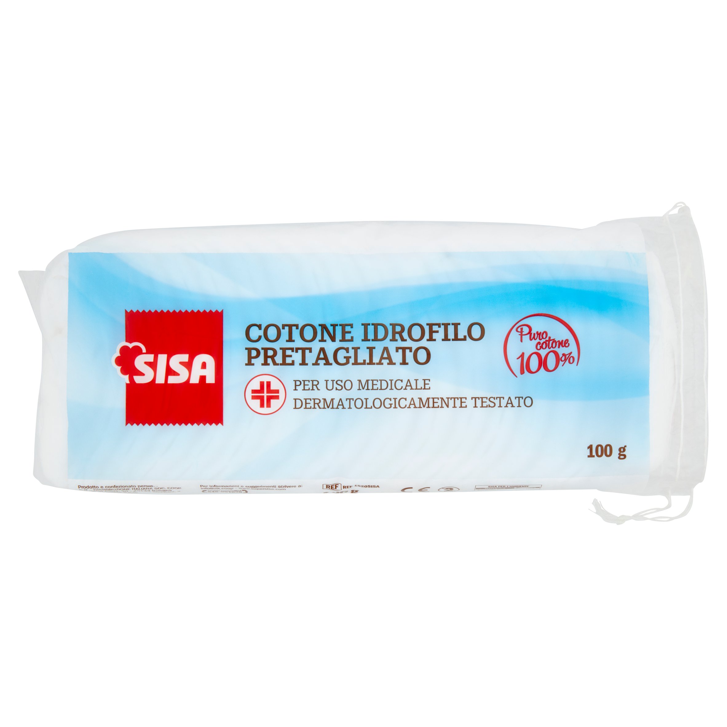 Sisa Cotone Idrofilo Pretagliato 100 g - SuperSISA