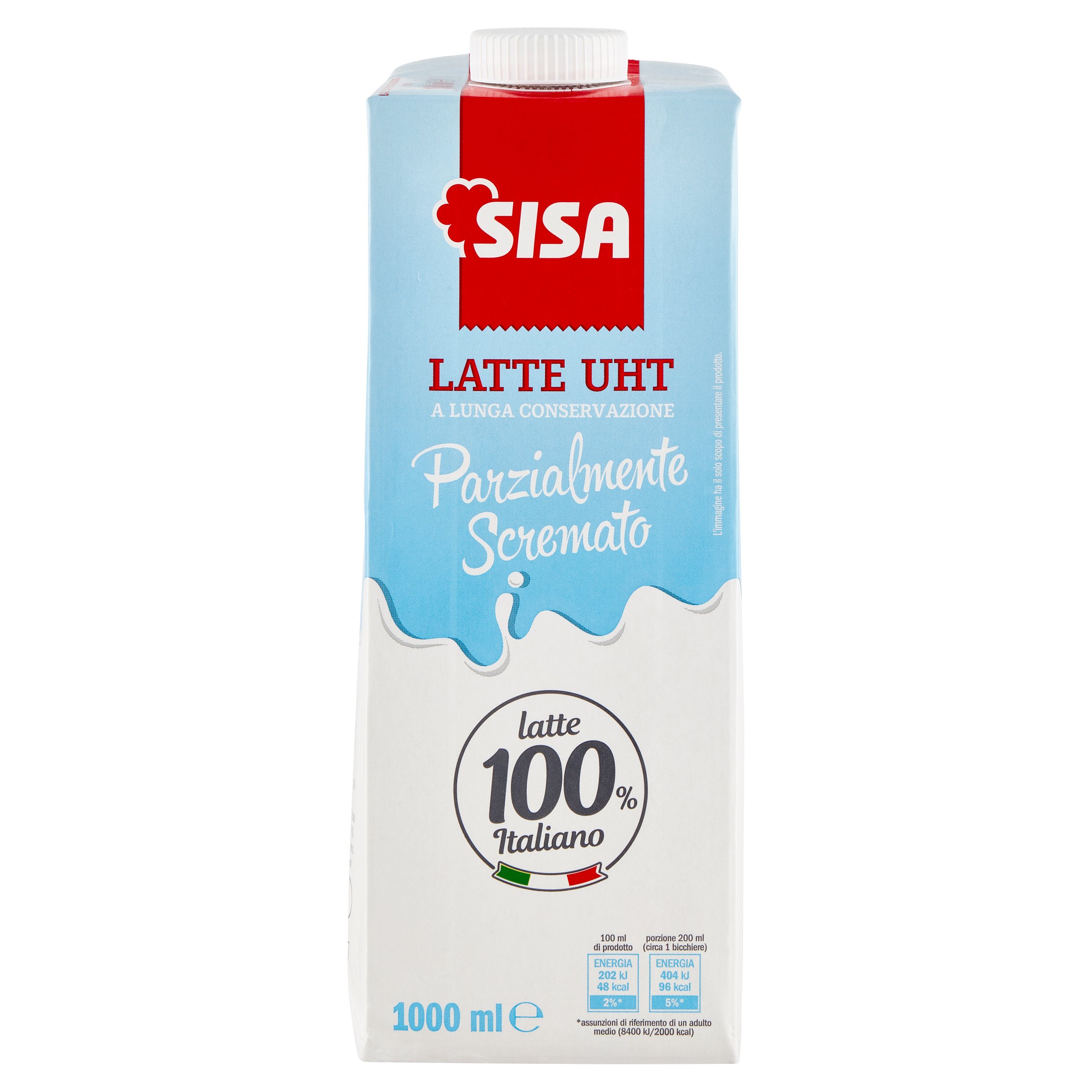 Sisa Latte UHT a Lunga Conservazione Parzialmente Scremato 1000 ml