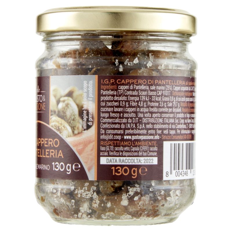 Gusto & Passione I.G.P. Cappero di Pantelleria al Sale Marino 130 g