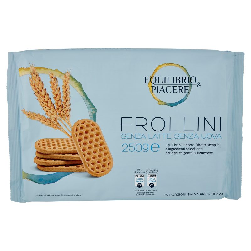 Equilibrio & Piacere Frollini Senza Latte, Senza Uova 10 x 25 g
