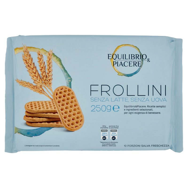 Equilibrio & Piacere Frollini Senza Latte, Senza Uova 10 x 25 g