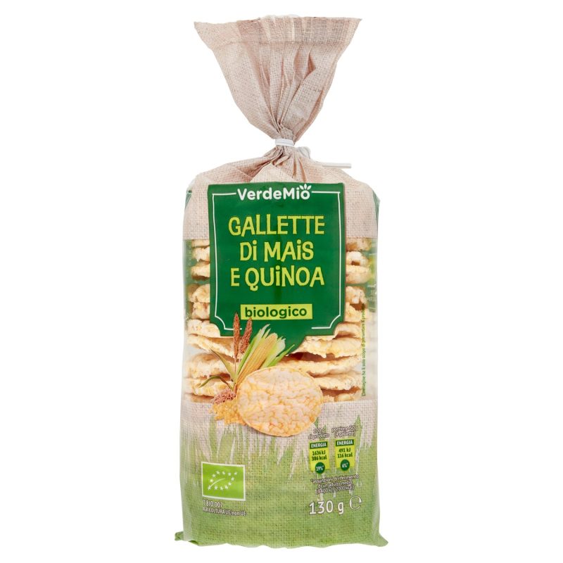 VerdeMio Gallette di Mais e Quinoa biologico 130 g