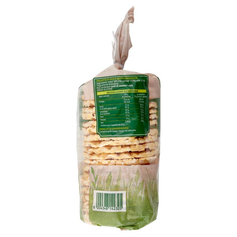 VerdeMio Gallette di Mais e Quinoa biologico 130 g