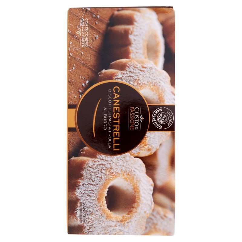 Gusto & Passione Canestrelli Biscotti di Pasta Frolla al Burro 100 g
