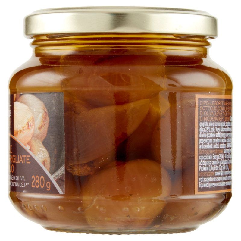 Gusto & Passione Cipolle Borettane Grigliate Sott'Olio e "Aceto Balsamico di Modena I.G.P." 280 g
