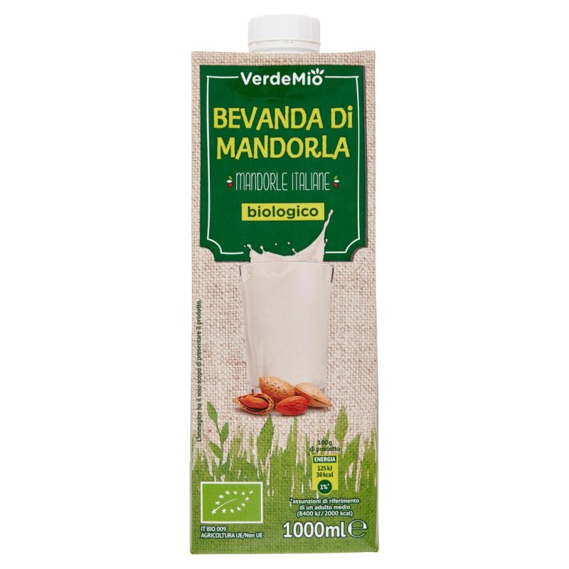 VerdeMio Bevanda di Mandorla Biologico 1000 ml