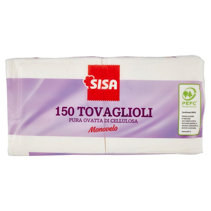 Sisa Tovaglioli Monovelo 150 pz