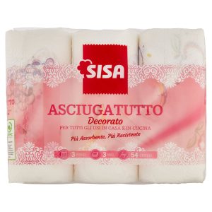 Sisa Asciugatutto Decorato 3 pz