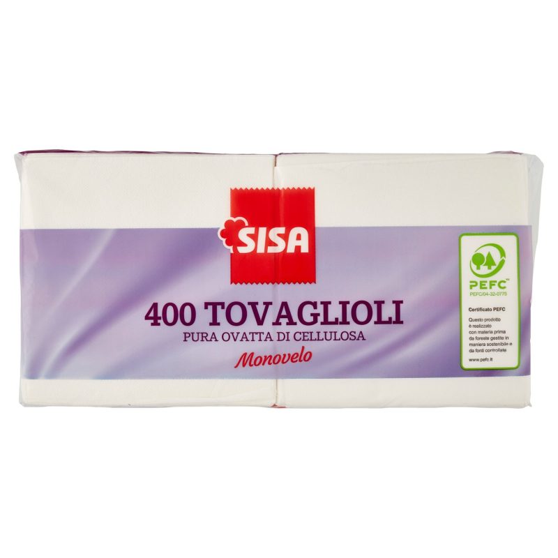 Sisa Tovaglioli Monovelo 400 pz