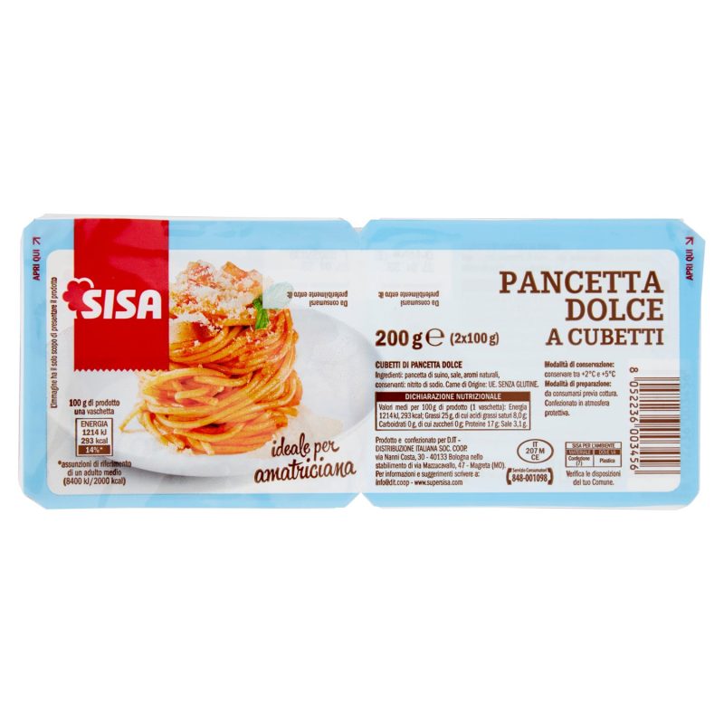 Sisa Pancetta Dolce a Cubetti 2 x 100 g