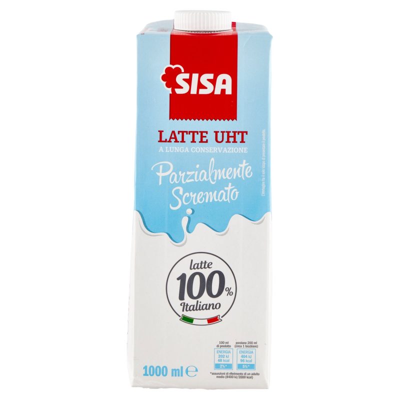 Sisa Latte UHT a Lunga Conservazione Parzialmente Scremato 1000 ml