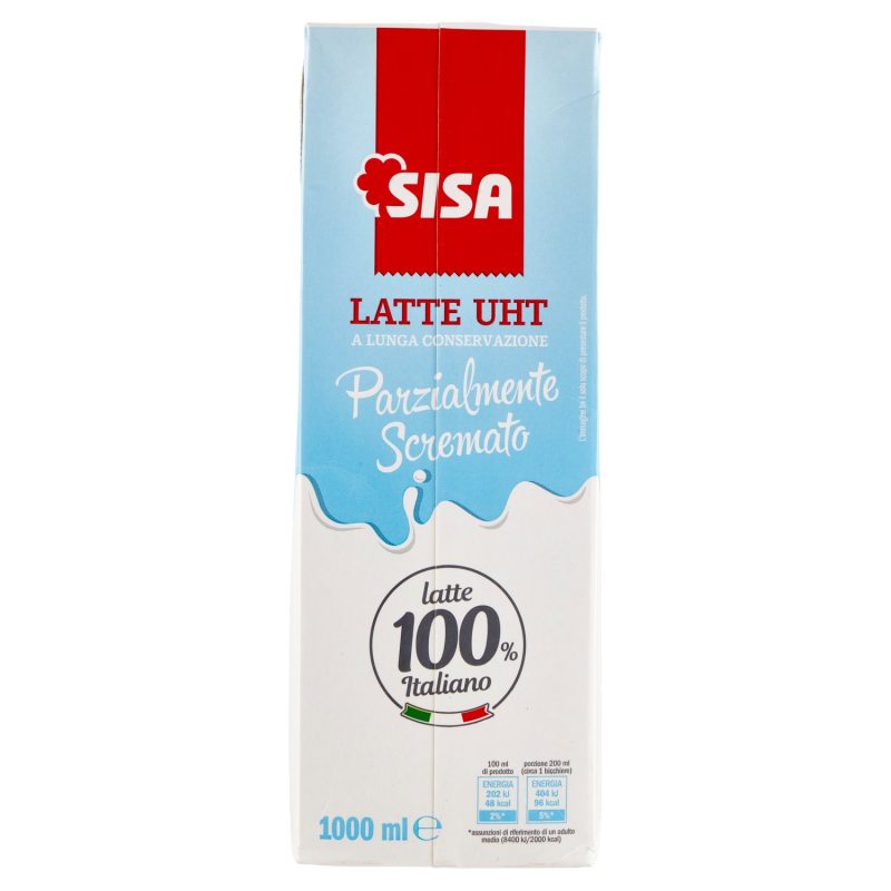 Sisa Latte UHT a Lunga Conservazione Parzialmente Scremato 1000 ml