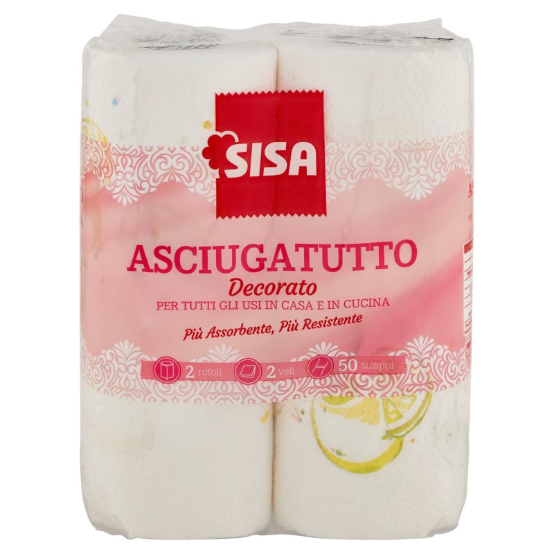 Sisa Asciugatutto Decorato 2 pz