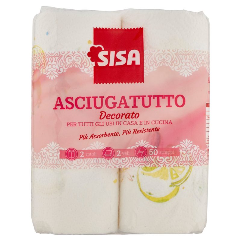 Sisa Asciugatutto Decorato 2 pz