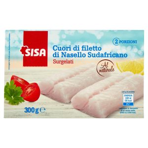 Sisa Cuori di Filetto di Nasello Sudafricano Surgelati 300 g