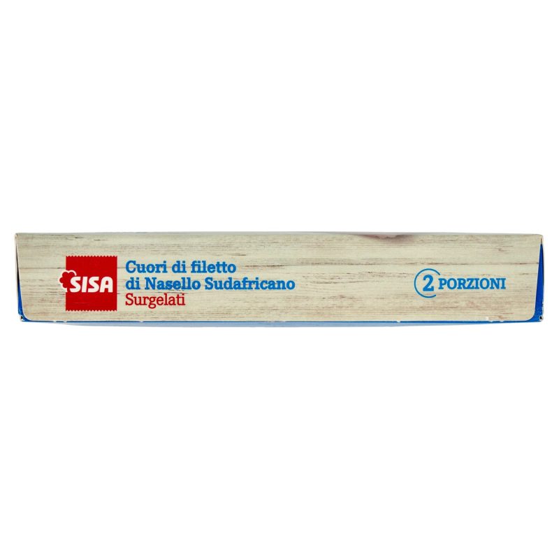 Sisa Cuori di Filetto di Nasello Sudafricano Surgelati 300 g