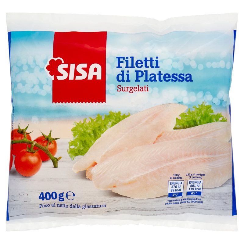 Sisa Filetti di Platessa Surgelati 400 g