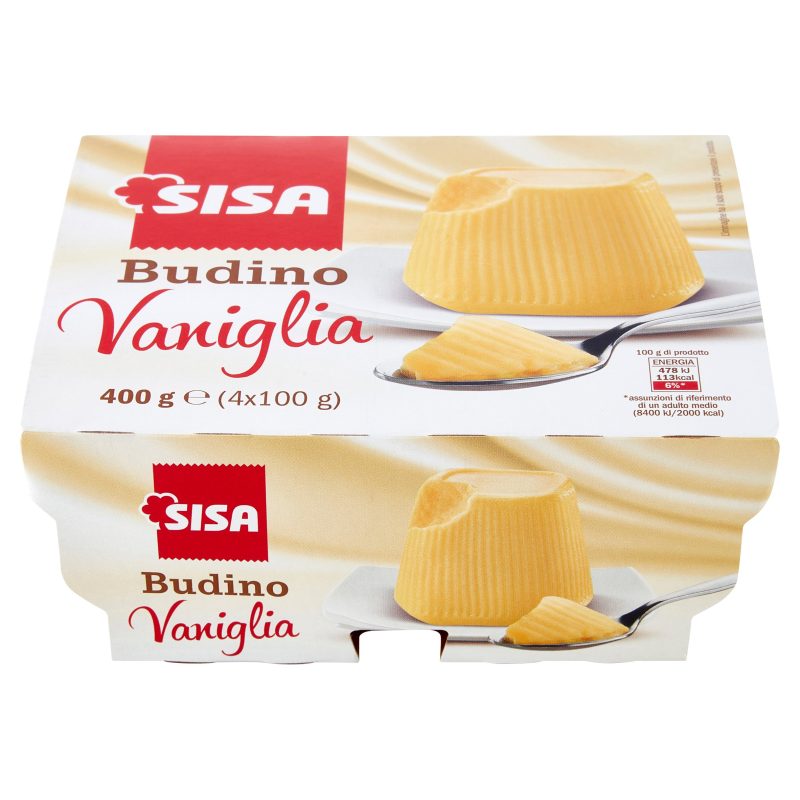 Sisa Budino Vaniglia 4 x 100 g