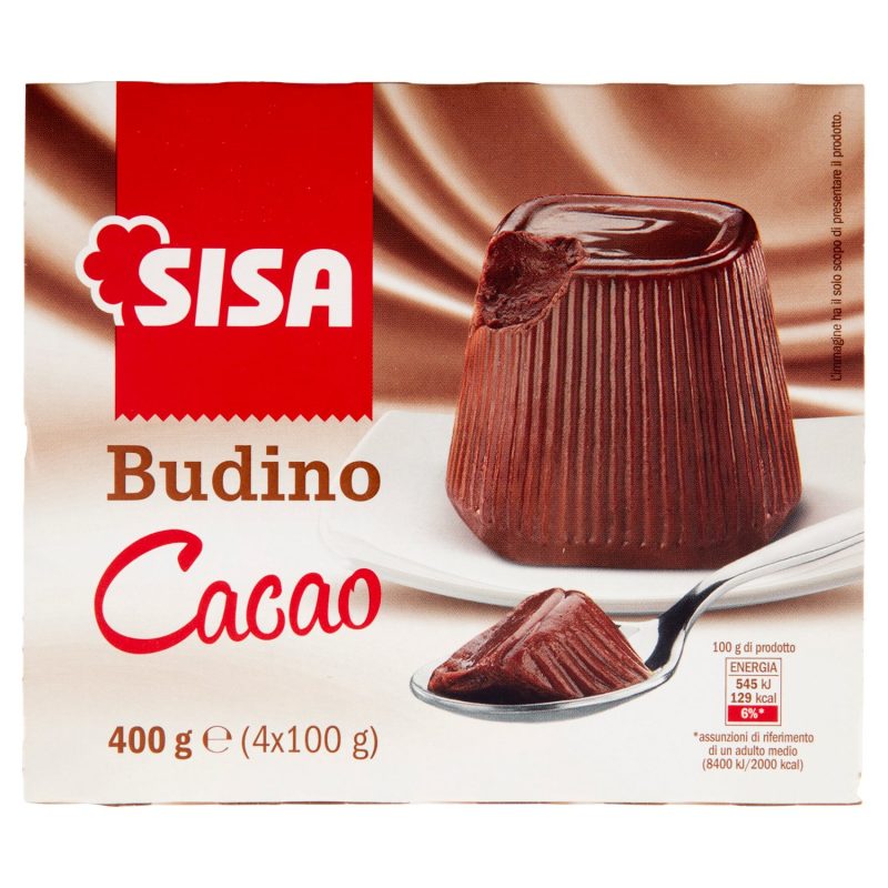 Sisa Budino Cacao 4 x 100 g