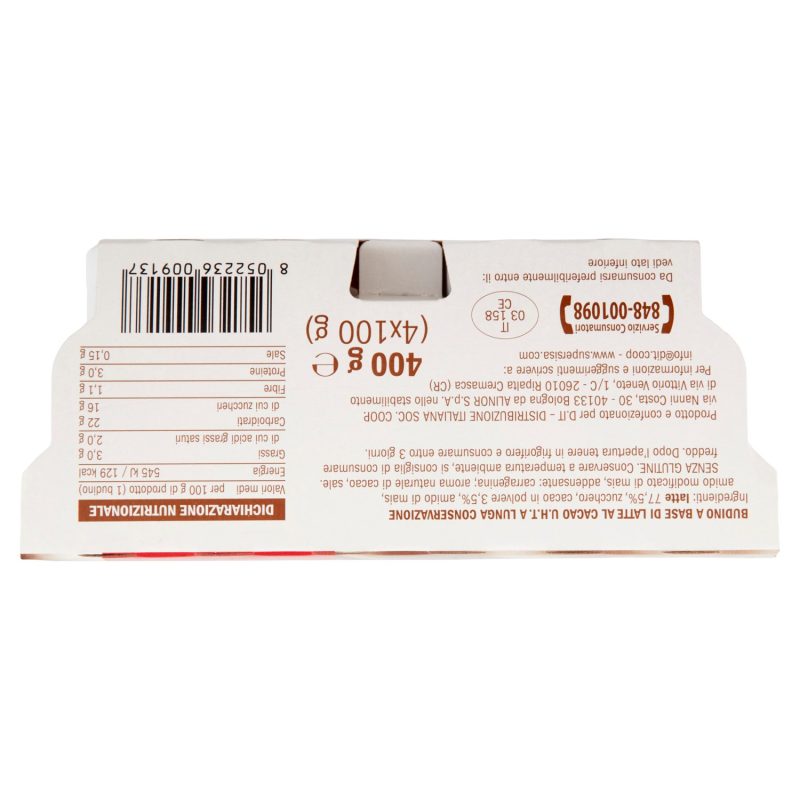 Sisa Budino Cacao 4 x 100 g