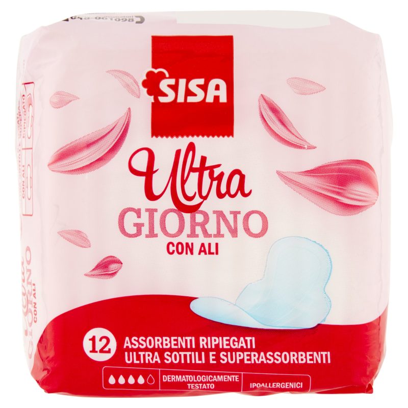Sisa Assorbenti Ultra Giorno con ali ripiegati 12 pz