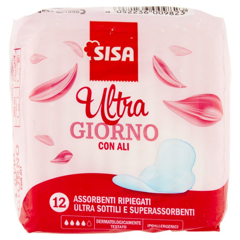 Sisa Assorbenti Ultra Giorno con ali ripiegati 12 pz
