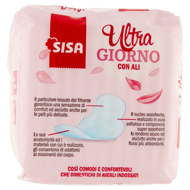 Sisa Assorbenti Ultra Giorno con ali ripiegati 12 pz