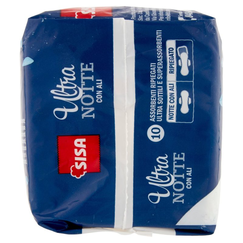 Sisa Assorbenti Ultra Notte ripiegati con ali 10 pz