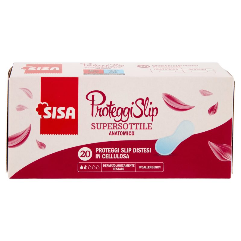 Sisa Proteggi slip Anatomico ripiegati 20 pz