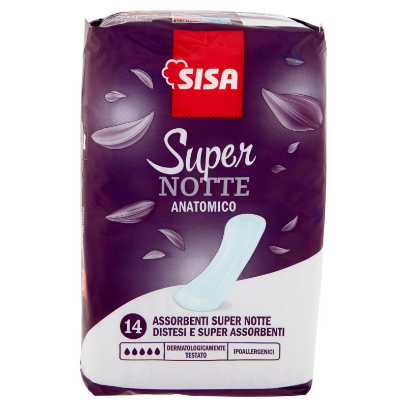 Sisa Assorbenti Super Notte Distesi Anatomico 14 pz