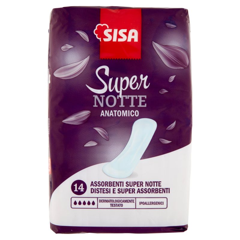 Sisa Assorbenti Super Notte Distesi Anatomico 14 pz