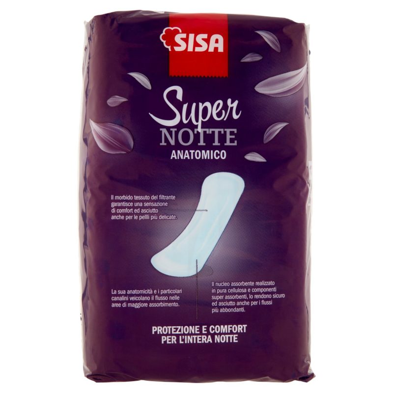 Sisa Assorbenti Super Notte Distesi Anatomico 14 pz