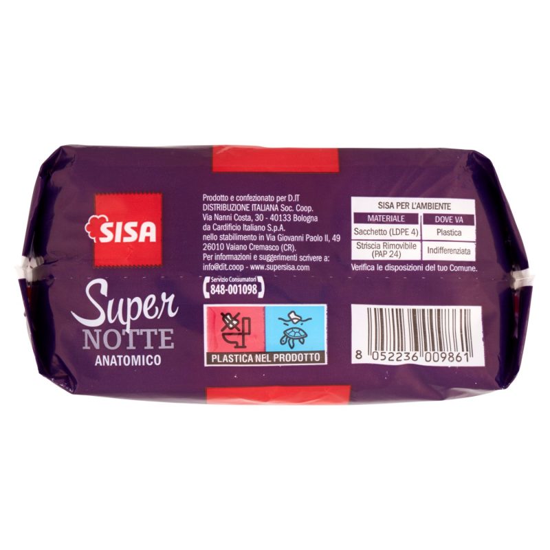 Sisa Assorbenti Super Notte Distesi Anatomico 14 pz