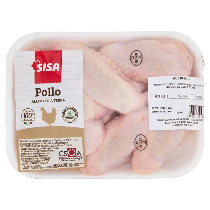Sisa Alette di Pollo Bianco Allevato a Terra