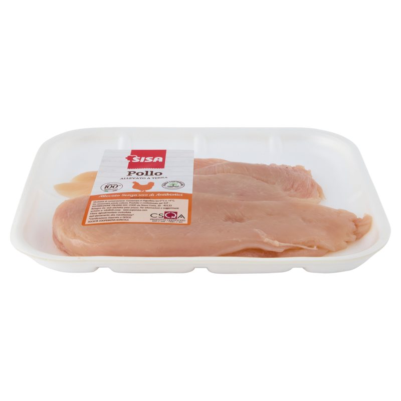 Sisa Petto Pollo Bianco Allevato a Terra Senza Uso di Antibiotici a fette