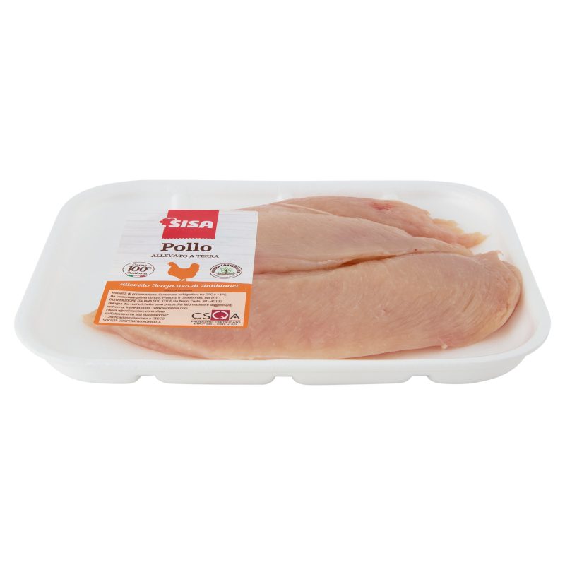 Sisa Petto Pollo Bianco Allevato a Terra Senza uso di Antibiotici a fette sottili