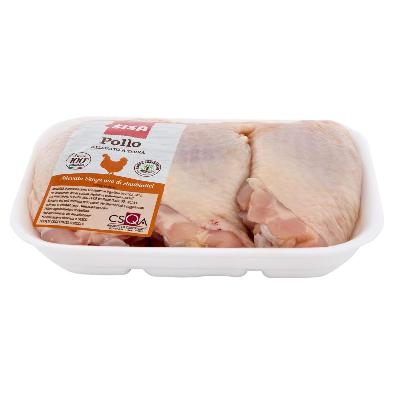 Sisa Sovracosce di Pollo Bianco Allevato a Terra Senza uso di Antibiotici