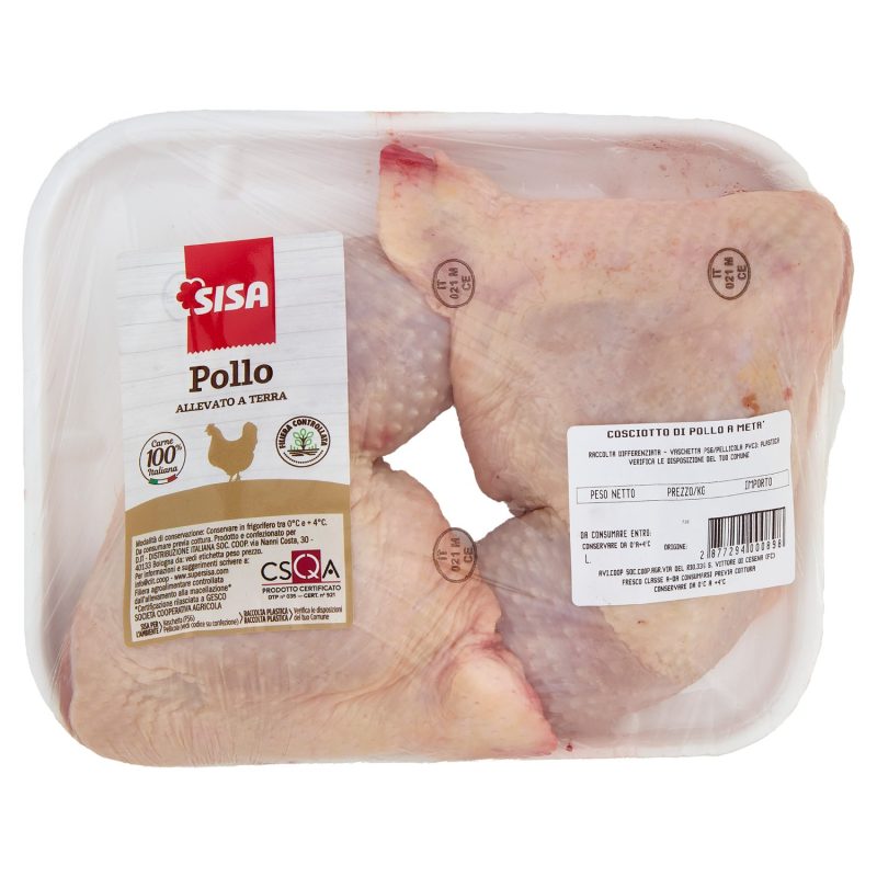 Sisa Cosciotto di Pollo Bianco Allevato a Terra a metà