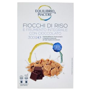 Equilibrio & Piacere Fiocchi di Riso e Frumento Integrale con Cioccolato 300 g