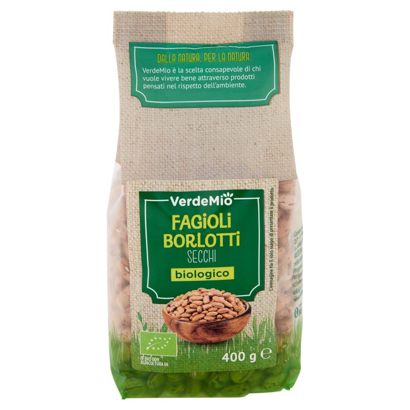 VerdeMio Fagioli Borlotti Secchi biologico 400 g