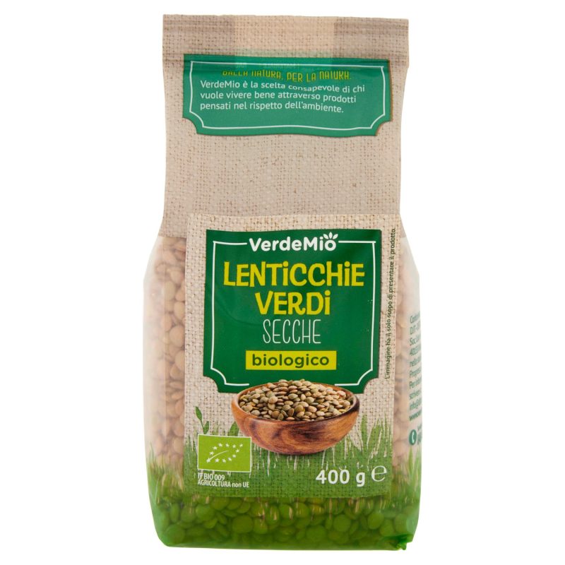 Verdemio Lenticchie Verdi Secche biologico 400 g