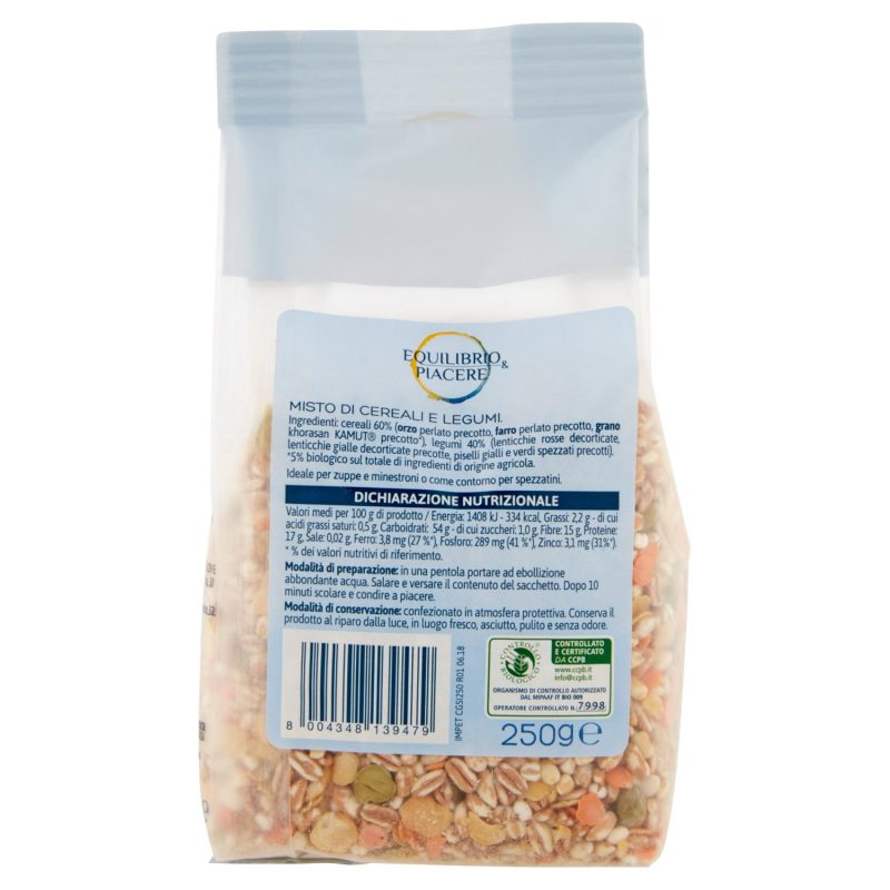 Equilibrio & Piacere Cereali e Legumi a Cottura Rapida 250 g