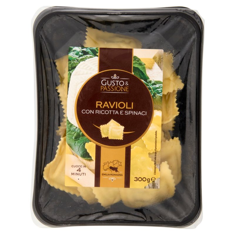 Gusto & Passione Ravioli con Ricotta e Spinaci 300 g