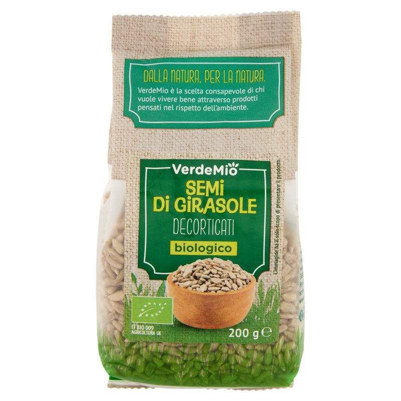 VerdeMio Semi di Girasole Decorticati biologico 200 g