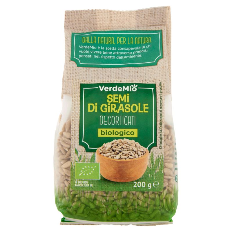 VerdeMio Semi di Girasole Decorticati biologico 200 g