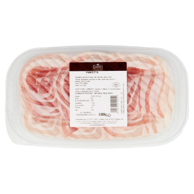Gusto & Passione Pancetta 80 g