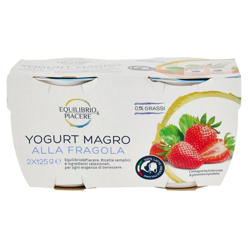Equilibrio & Piacere Yogurt Magro alla Fragola 2 x 125 g